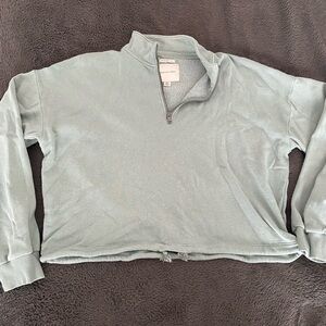 American Eagle Cropped Quarter Zip